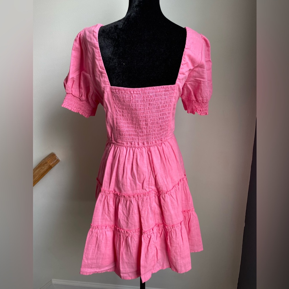 Altar’d State Josephine Pink Puff Sleeve Dress XL - Picture 4 of 5